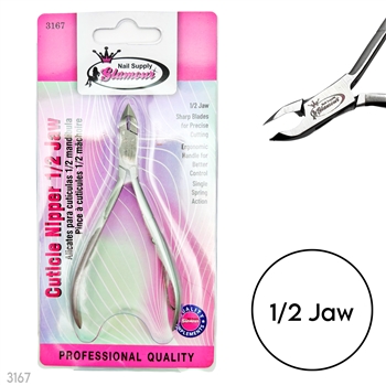 CUTICLE NIPPER 1/2 Jaw (SILVER)