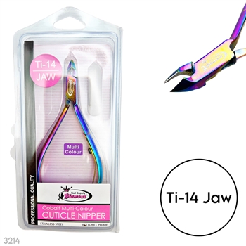 CUTICLE NIPPER Ti-14 Jaw (Multi-Color)