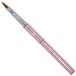 #4 100% Kolinsky Nail Brush (Metallic Pink)