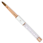 #6 100% Kolinsky Nail Brush (Clear Diamonds)