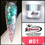 Glamour AB ACRYLIC GLITTER 1 oz #01