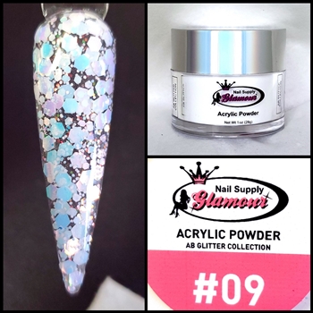 Glamour AB ACRYLIC GLITTER 1 oz #09