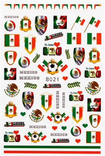Mexico Nail Stickers # 446