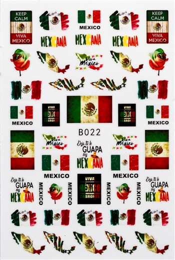 Mexico Nail Stickers # 447