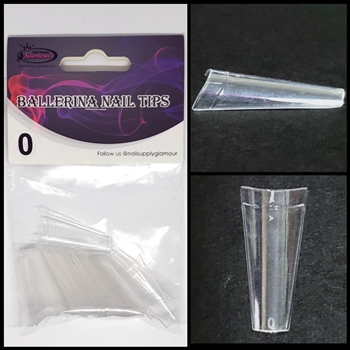 Ballerina Nail Tips CLEAR (REFILLS) 50 pcs