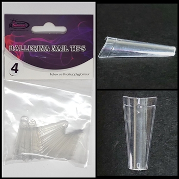 Ballerina Nail Tips CLEAR (REFILLS) 50 pcs