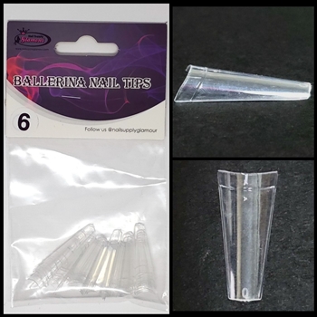 Ballerina Nail Tips CLEAR (REFILLS) 50 pcs