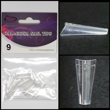 Ballerina Nail Tips CLEAR (REFILLS) 50 pcs