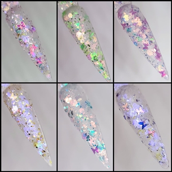 Butterfly Acrylic Glitter Full Collection 1oz #1 - #12