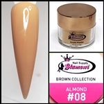 Glamour BROWNS Acrylic Collection ALMOND #08 1oz