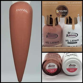 BROWNS Gel Polish / Nail Lacquer DUO GNNAMON # 19