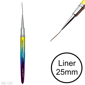 25mm 100% Kolinsky Gel Liner Brush (Diamond Rainbow)