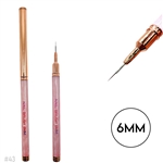 Pink Gold Nail Art Brushes Gel Liners  (6MM)
