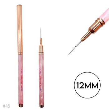 Pink Gold Nail Art Brushes Gel Liners  (12MM)