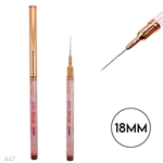 Pink Gold Nail Art Brushes Gel Liners  (18MM)