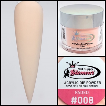 Glamour 2 in 1 Acrylic & Dip Powder FADED 008 2oz