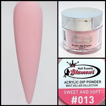 Glamour 2 in 1 Acrylic & Dip Powder SWEET AND SOFT 013 2oz