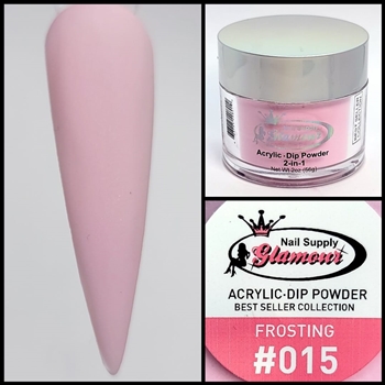 Glamour 2 in 1 Acrylic & Dip Powder FROSTING 015 2oz