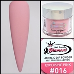 Glamour 2 in 1 Acrylic & Dip Powder EXCLUSIVE PINK 016 2oz