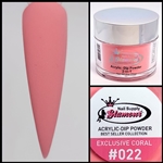 Glamour 2 in 1 Acrylic & Dip Powder EXCLUSIVE CORAL 022 2oz