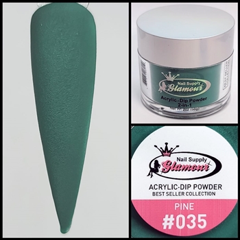 Glamour 2 in 1 Acrylic & Dip Powder PINE 035 2oz