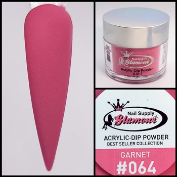 Glamour 2 in 1 Acrylic & Dip Powder GARNET 064 2oz