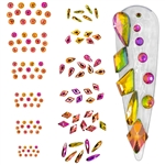 Rainbow Crystal Shapes / Sizes Mix