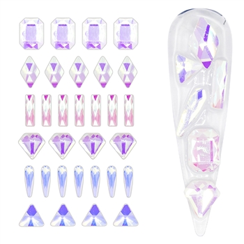 Crystals Mix Shapes (Clear Opal AB)