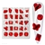 RED Crystal Shapes 25pcs