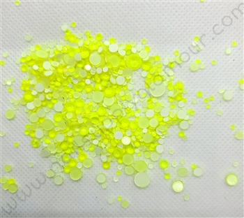 Crystals MIX SIZES ( NEON YELLOW ) 1440 pcs