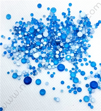 Crystals MIX SIZES ( NEON BLUE ) 1440 pcs