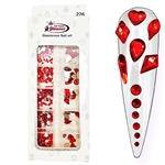 Crystals Shapes / Mix Sizes (RED)