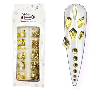Crystals Shapes / Mix Sizes (Golden Shadow)