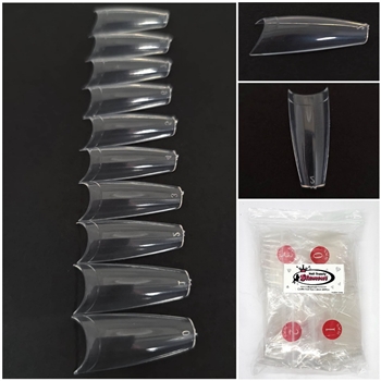 Coffin Nail Tips ( clear ) 500pcs Bag