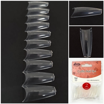 Coffin Nail Tips ( clear ) 50pcs Bag #2