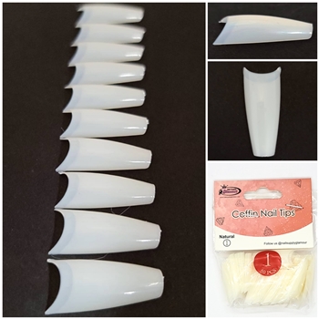 Coffin Nail Tips ( natural ) 50pcs Bag #1