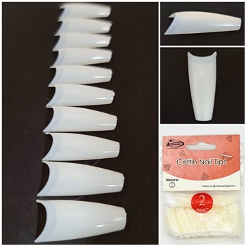 Coffin Nail Tips ( natural ) 50pcs Bag #2