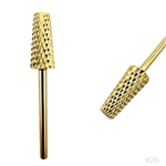 Drill Bit / TAPERED / Coarse / GOLD / Large Barrel /1 pc  / DB26