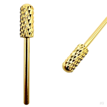 Drill Bit / SAFETY TOP / Extra Coarse / GOLD / 1 pc  / Small Barrel / DB9