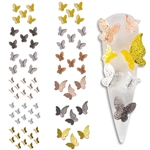 3D Metal Butterfly DECO MIX # 130