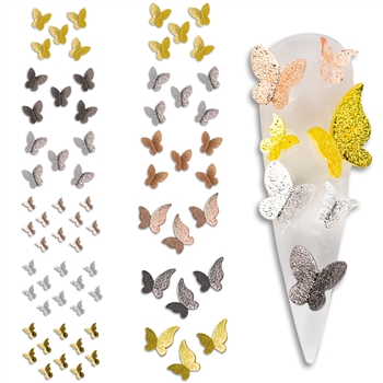 3D Metal Butterfly DECO MIX # 130