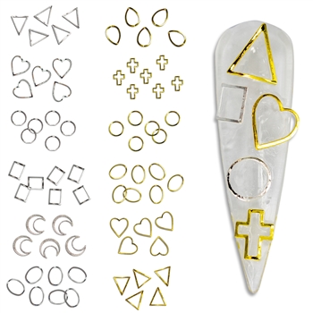 Gold / Silver Shapes DECO MIX # 136