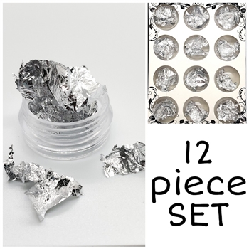 Aluminum SILVER Foil ( Set Of 12 pcs )