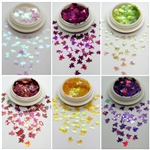 Raw Glitter LEAVES mix # 152 (Set of 6 colors)