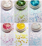 Raw Glitter BUTTERFLIES # 147  (Set of 6 colors)