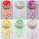 Raw Glitter LEAVES mix # 149 (Set of 6 colors)