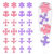 Crosses / Saints Nail Charms Pink/Purple MIX 24pcs #209