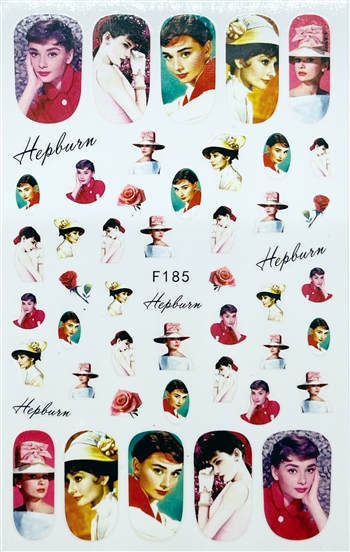 Hepburn Nail Stickers # 338