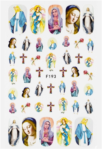 Virgin Mary Nail Stickers # 440