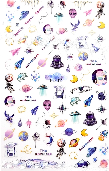 Galaxy Nail Stickers # 324